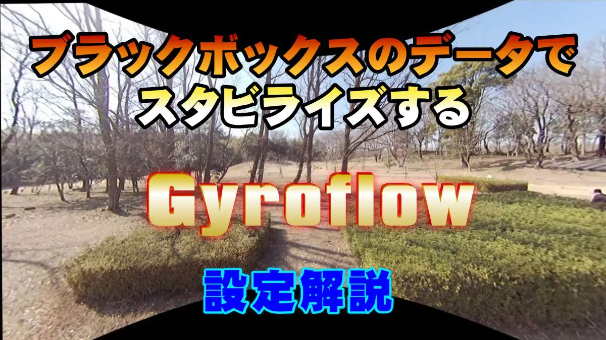 ブラックボックスデータでスタビライズ Gyroflow編